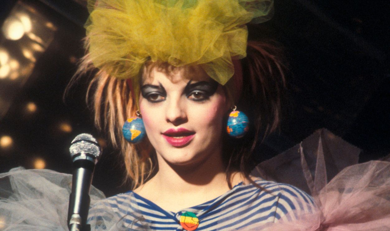 Nina Hagen (born in 1955), German singer-songwriter and actress, during a concert, March 21, 1980. 