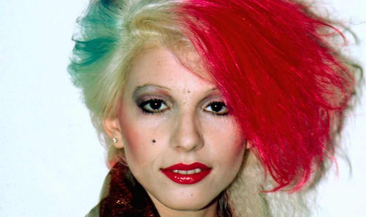 Dale Bozzio of Missing Persons performs on the TV show "Solid Gold" at KTLA Studios in Los Angeles.