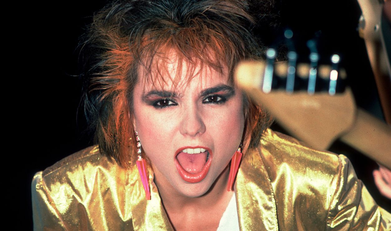 Patty Smyth of Scandal performs at the Aragon Ballroom in Chicago, Illinois, October 27, 1984.