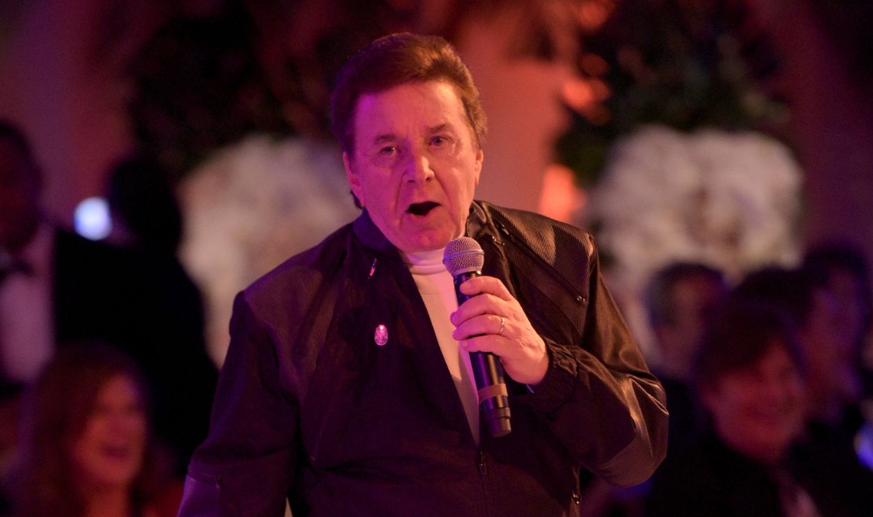 Singer Bobby Sherman performs during the Brigitte and Bobby Sherman Children's Foundation's 6th Annual Christmas Gala and Fundraiser at Montage Beverly Hills on December 19, 2015 in Beverly Hills, California