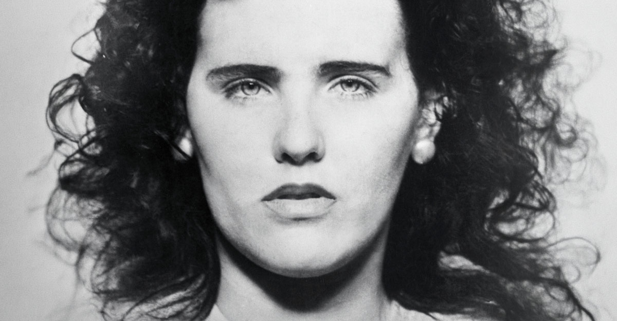 Black and white portrait of Elizabeth Short