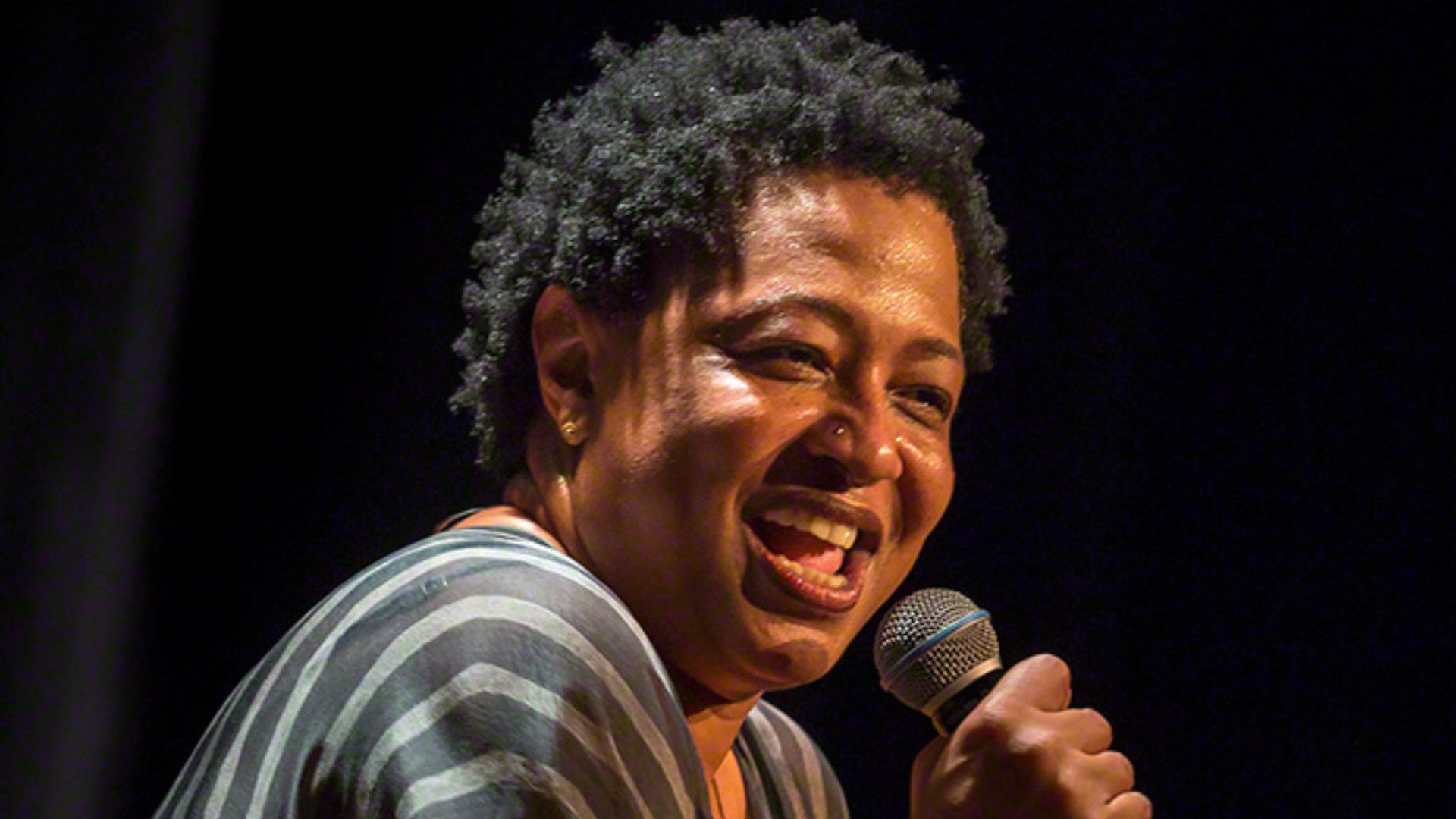 Lisa Fischer and Grand Baton performs at Cosmopolite in Oslo on 12. May 2016. Lineup:JC Maillard (guitar)Thierry Arpino (drums)Aidan Carroll (bass)Lisa Fischer (vocal)