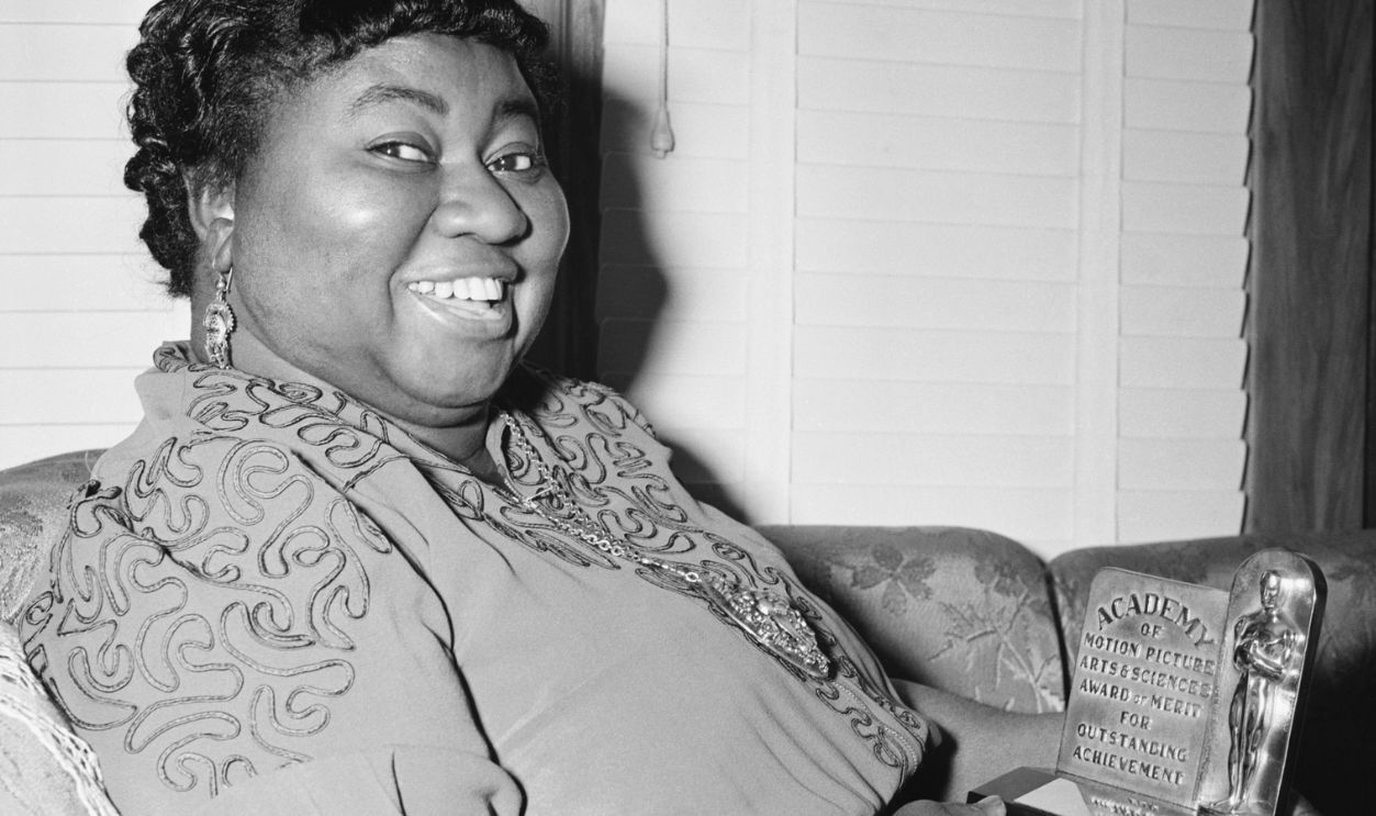 Hattie Mcdaniel With Award, Smiling