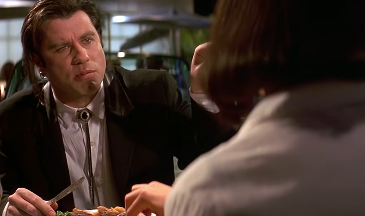 Screenshot from Pulp Fiction, Miramax Films (1994)