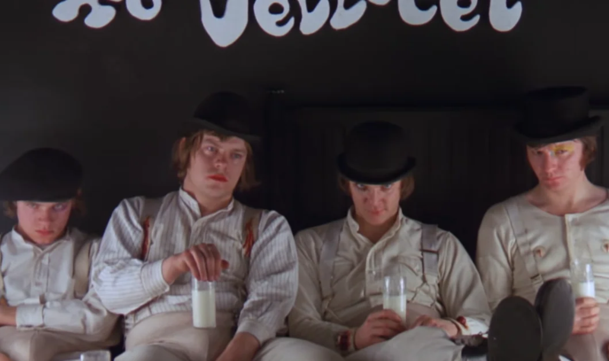 Screenshot from A Clockwork Orange, Warner Bros. (1971)