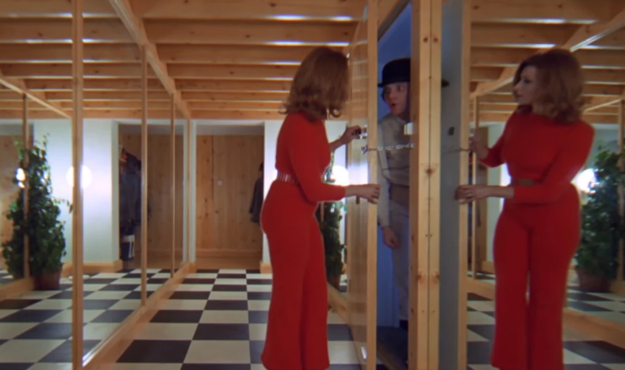 Screenshot from A Clockwork Orange, Warner Bros. (1971)