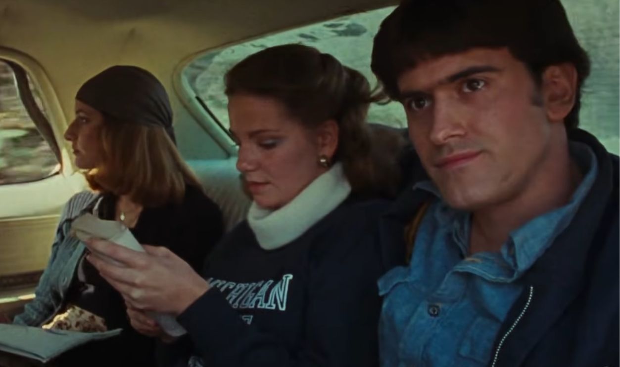 Screenshot from The Evil Dead (1981)