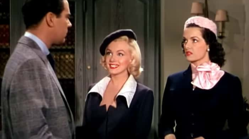 Screenshot of Marilyn Monroe And Jane Russell In 