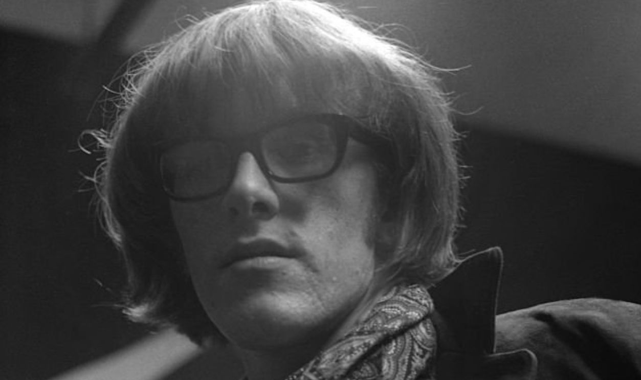 NEW YORK - FEBRUARY 28: Guitarist Paul Kantner of the rock group Jefferson Airplane backstage before their debut concert at Cafe au Go Go on October 20, 1967 in New York City, New York.