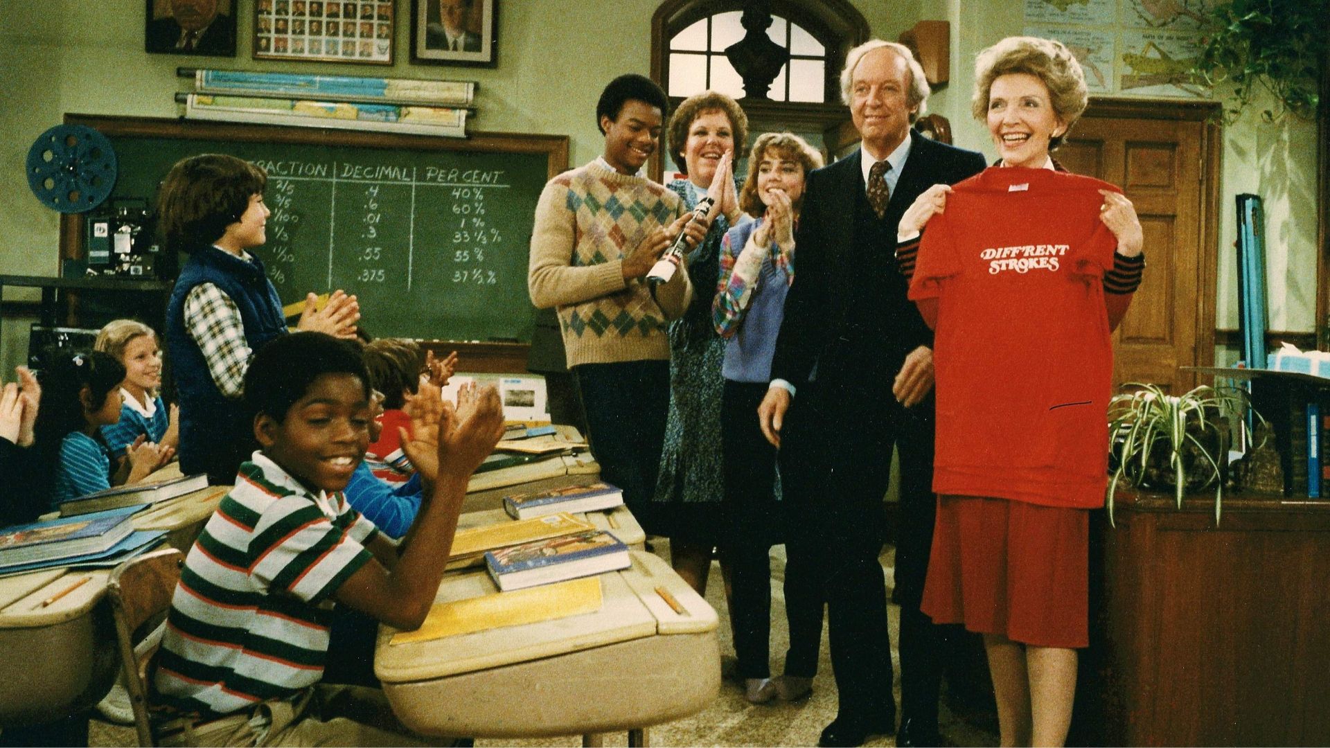 C13387-9, Nancy Reagan on the set of television show