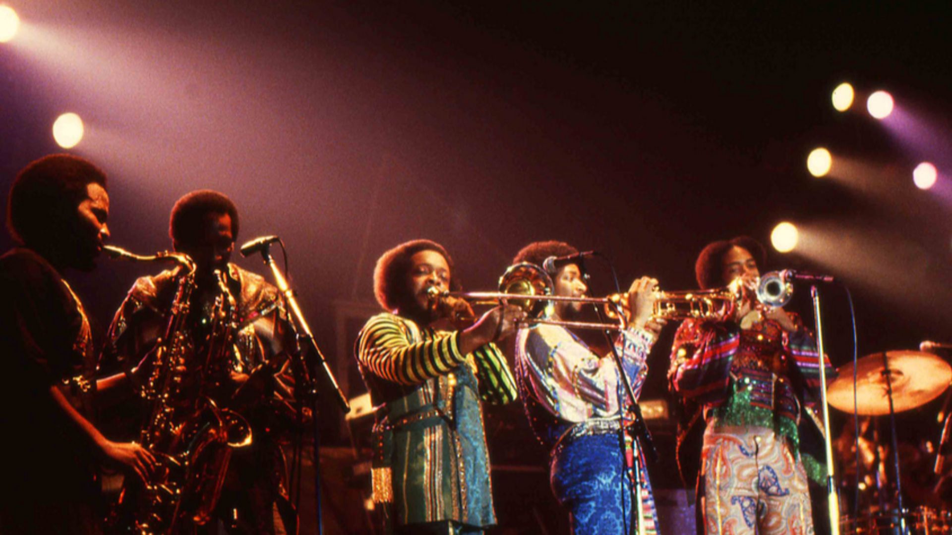 Earth Wind & Fire performing in 1982