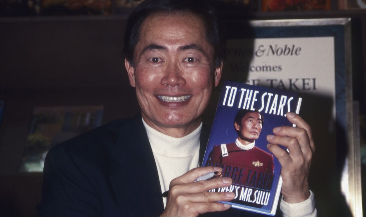 NEW YORK, NY - SEPTEMBER 15: MANDATORY CREDIT Bill Tompkins/Getty Images George Takei promoting his book TO THE STARS on September 15, 1994 in New York City. 