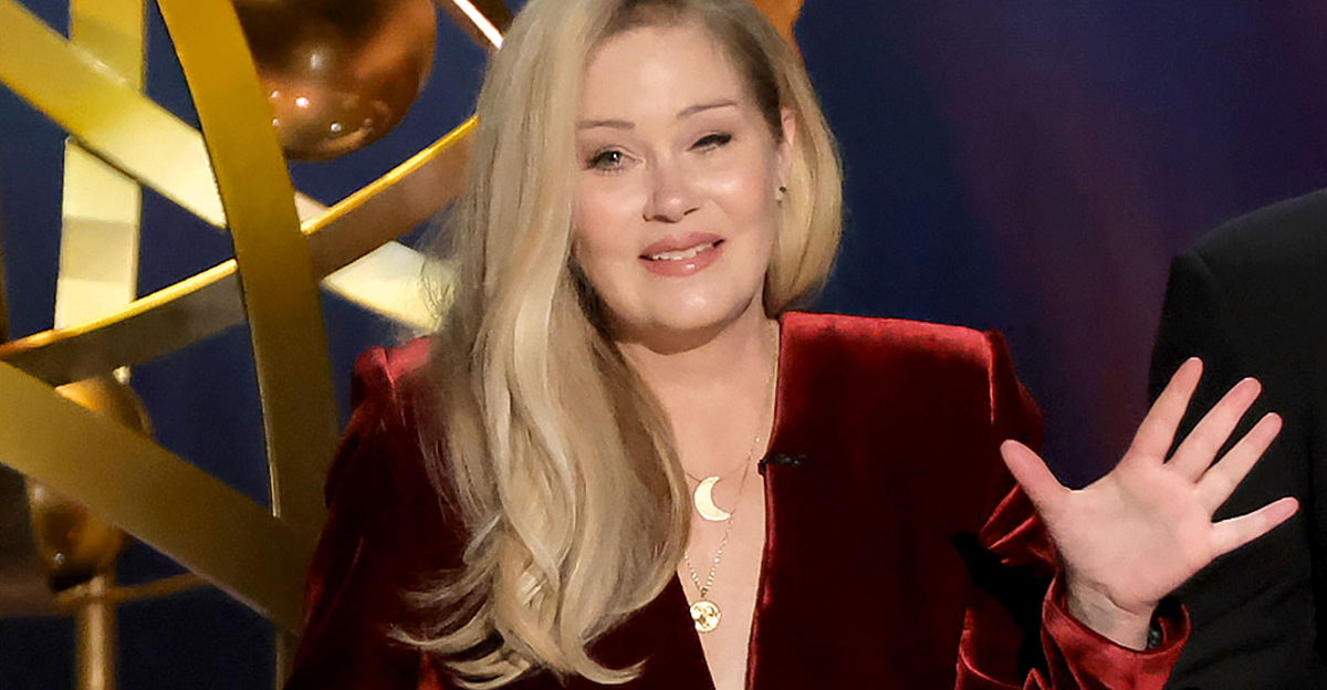 Christina Applegate onstage during the 75th Primetime Emmy Awards