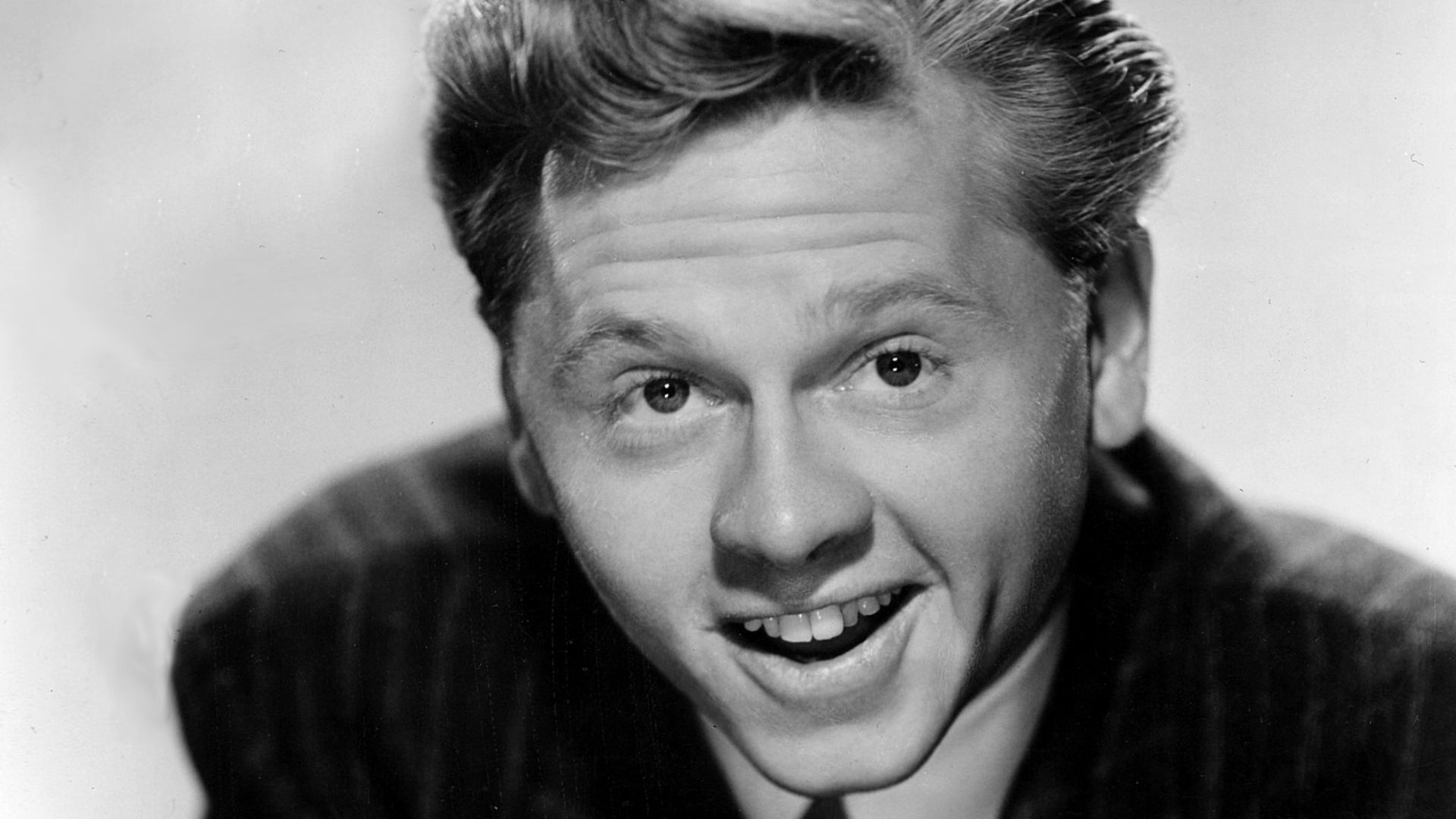 Studio publicity portrait of Mickey Rooney.