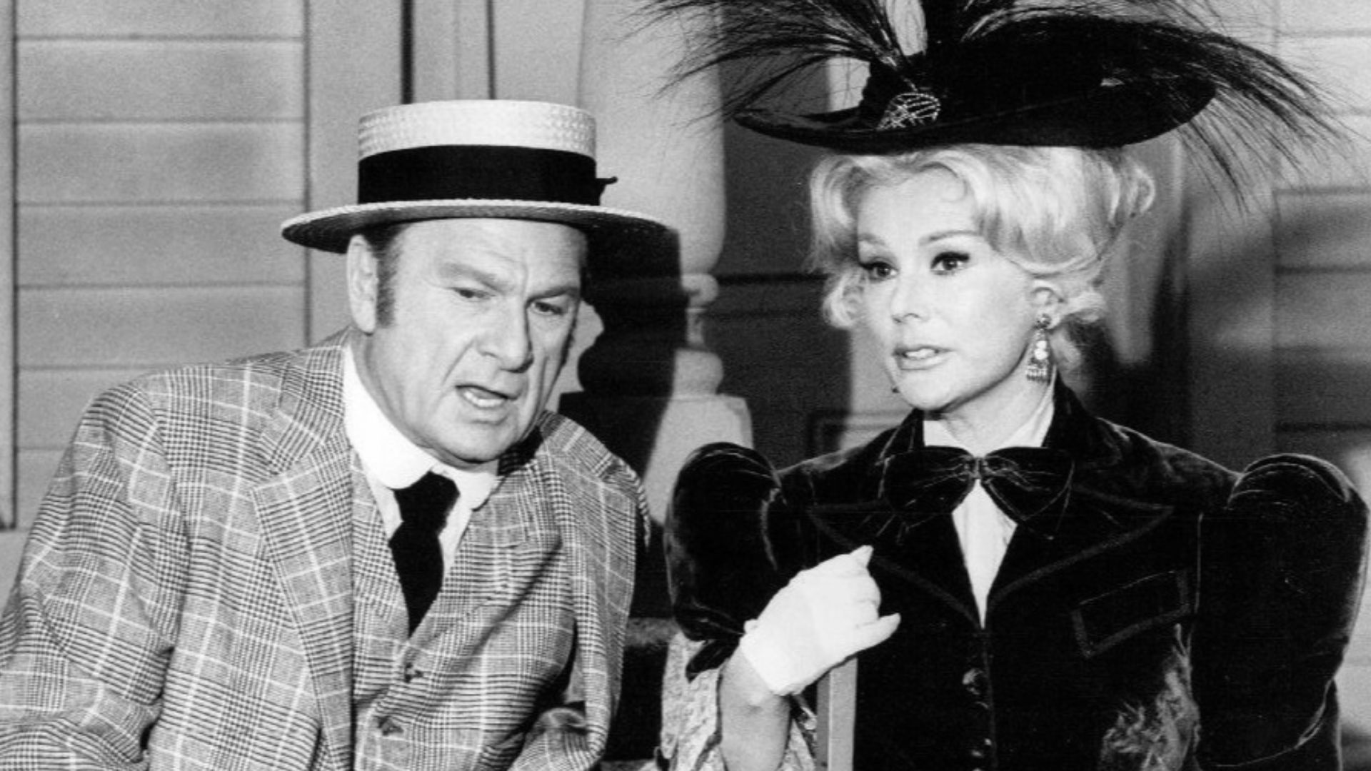 Photo of Eddie Albert and Eva Gabor from the television comedy Green Acres.  This episode is