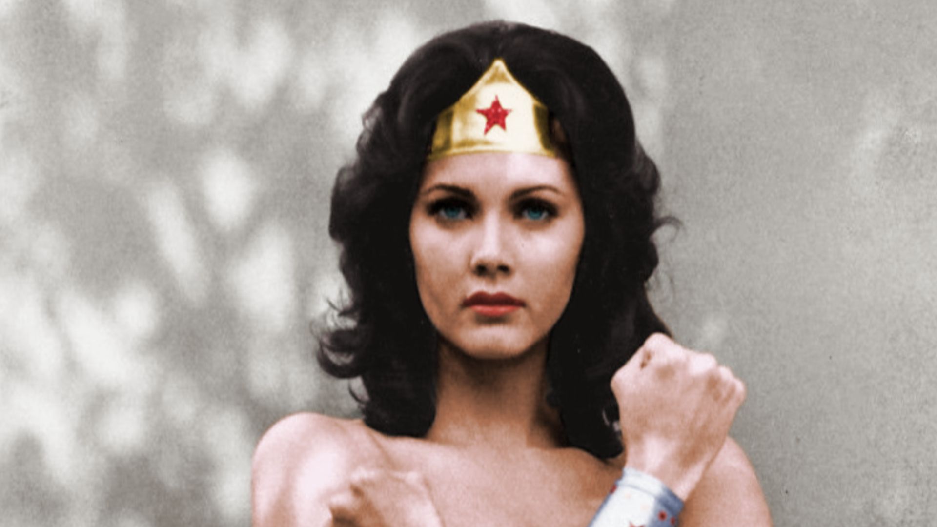 Photo of Lynda Carter as Wonder Woman from the television series of the same name.