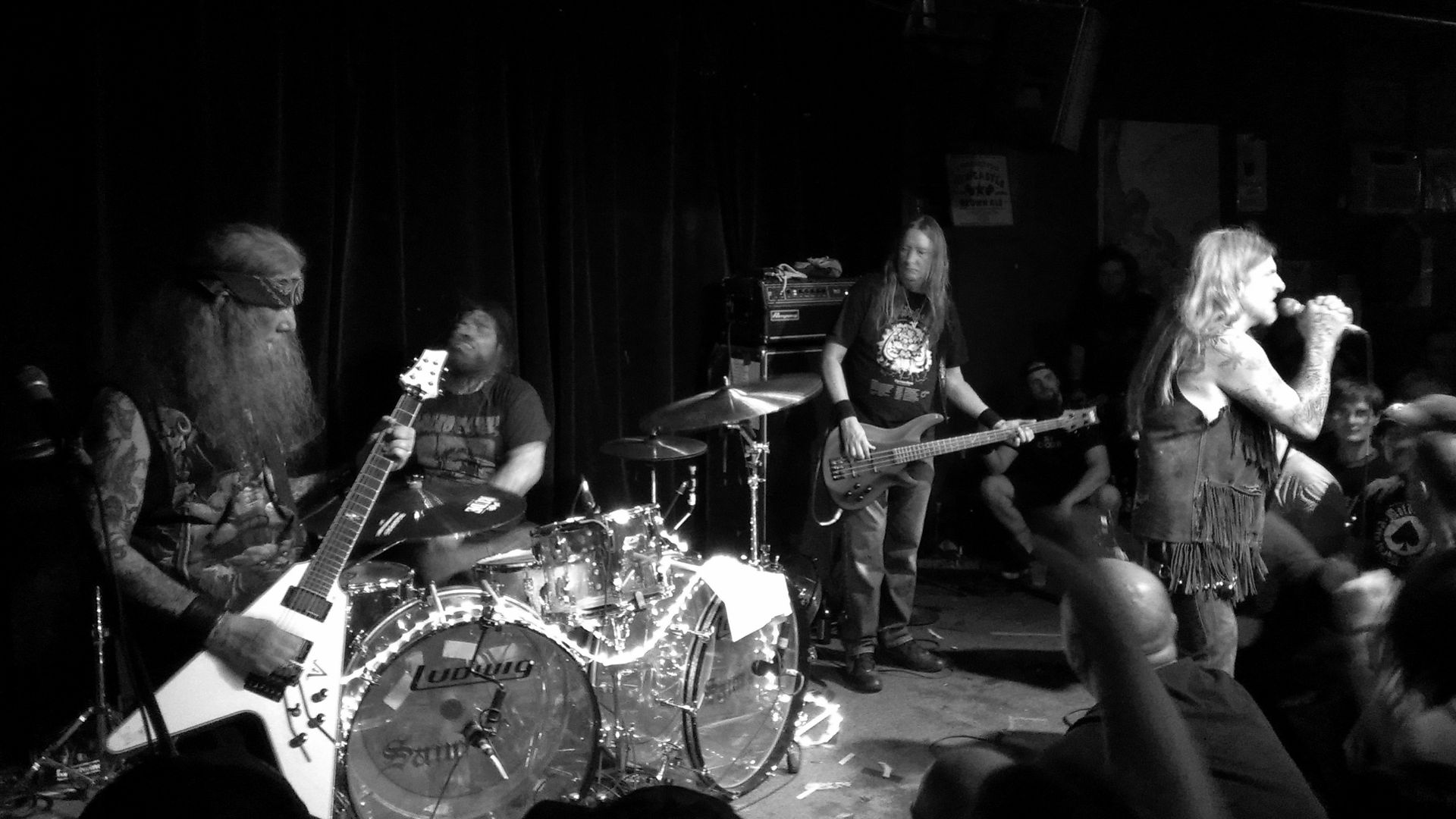 Doom metal band Saint Vitus performing live at Hi-Tone, Memphis.