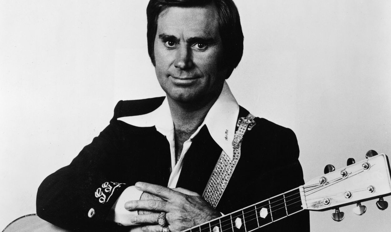Portrait Of George Jones With Guitar