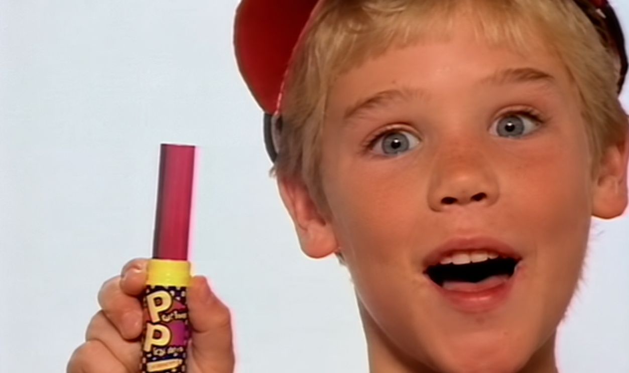 Screenshot from Push Pop — “Don’t Push Me, Push a Push Pop” (1986)