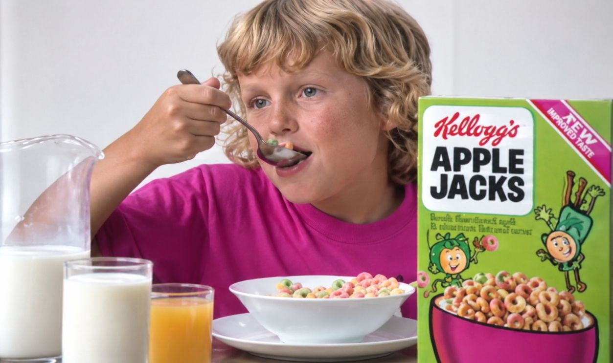 Screenshot from Apple Jacks commercial, Kellogg Company (1980s)