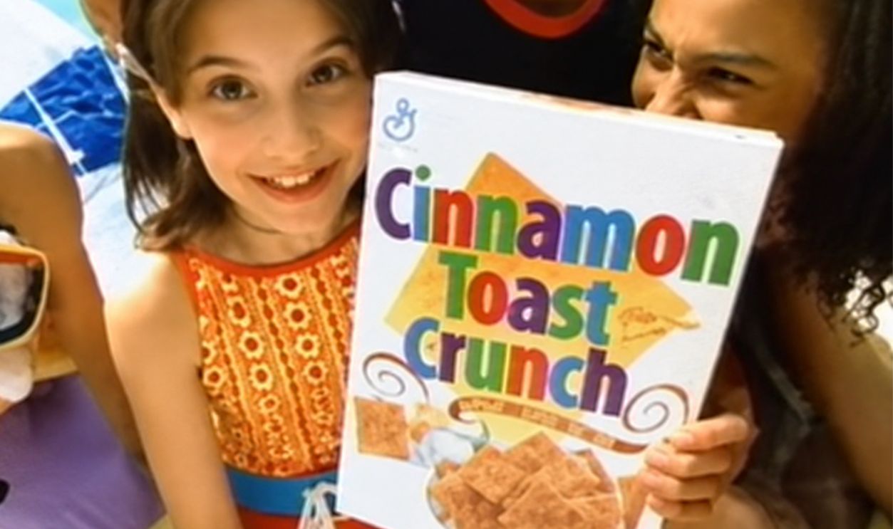 Screenshot from Cinnamon Toast Crunch — “The Taste You Can See” (1995)