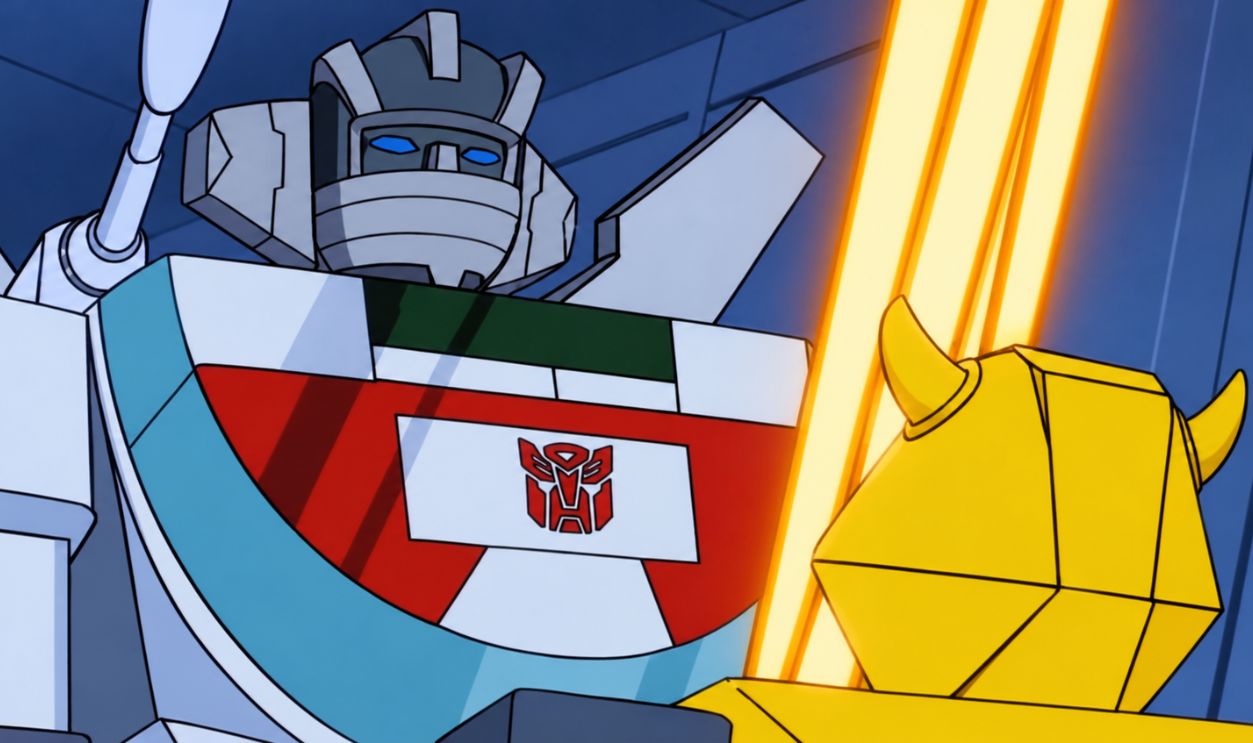 Screenshot from Transformers commercial, Hasbro (1980s)