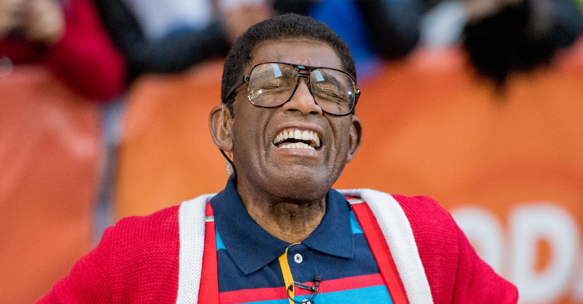 Al Roker as Steve Urkel during NBC's 'Today' Halloween at Rockefeller Plaza on October 31, 2016 in New York City.