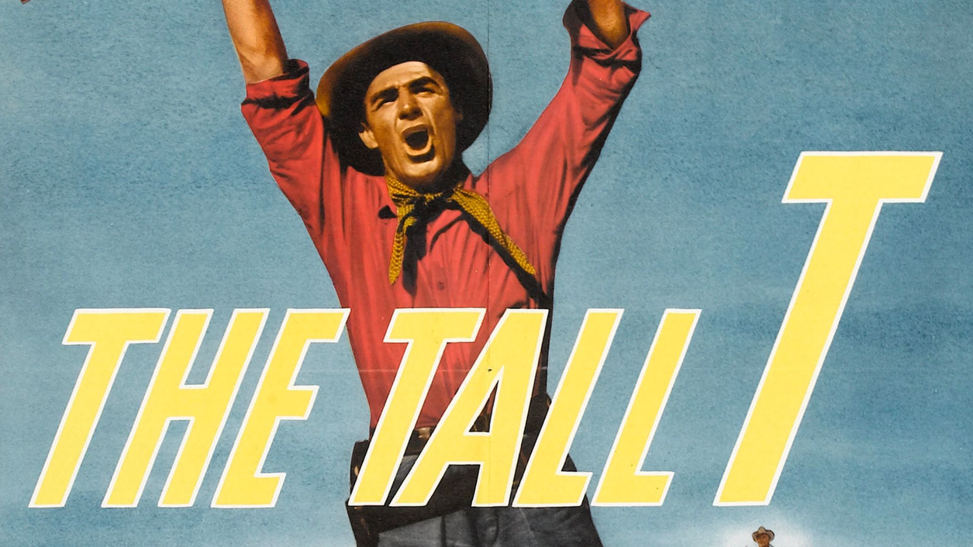 Theatrical poster for the American release of the film The Tall T (1957).