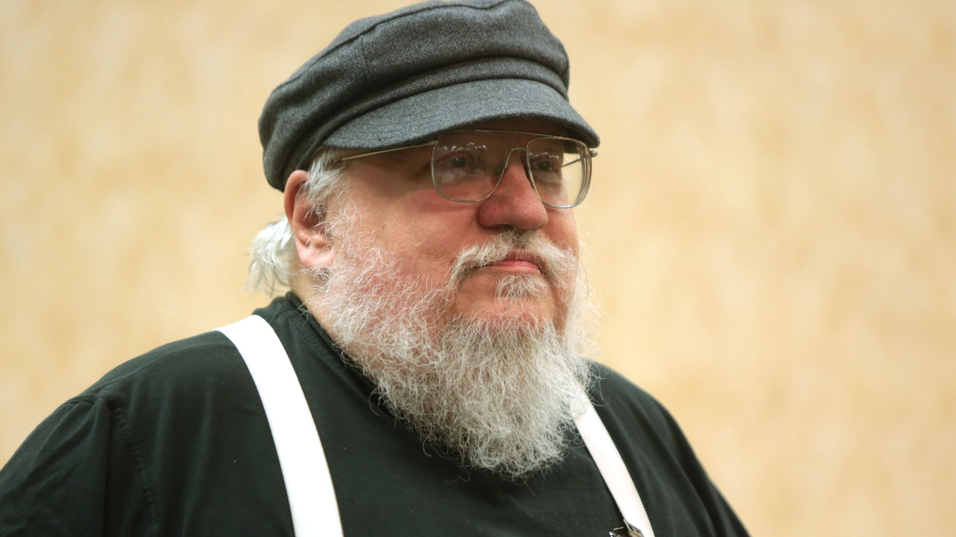 George R. R. Martin speaking with attendees at the 43rd Annual TusCon at the Radisson Hotel Tucson Airport in Tucson, Arizona.

Please attribute to Gage Skidmore if used elsewhere.