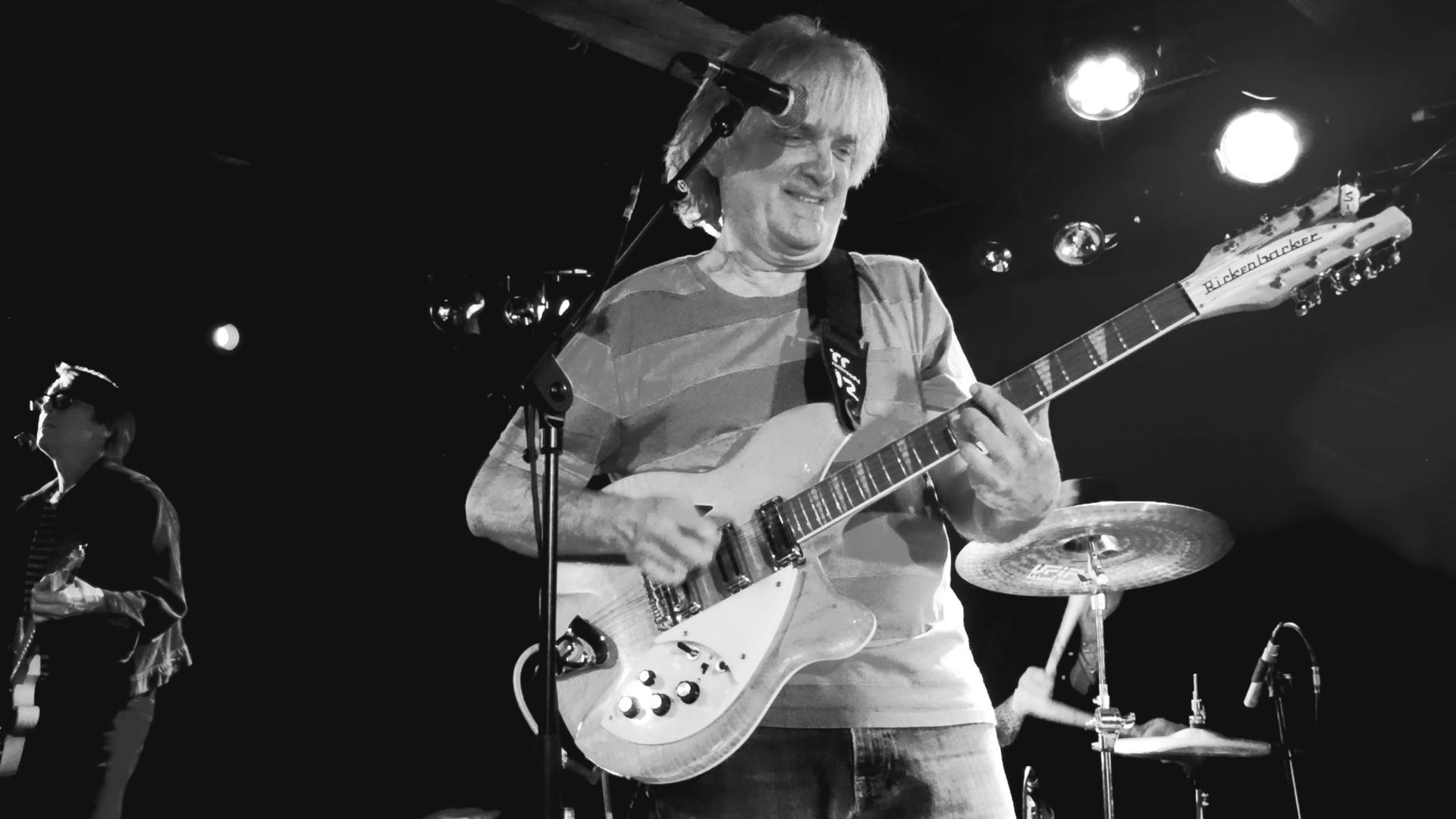 American alternative country band the Long Ryders performing at Loppen in Copenhagen, Denmark, on 30 May 2023. Left to right: Stephen McCarthy, Sid Griffin, Greg Sowders.