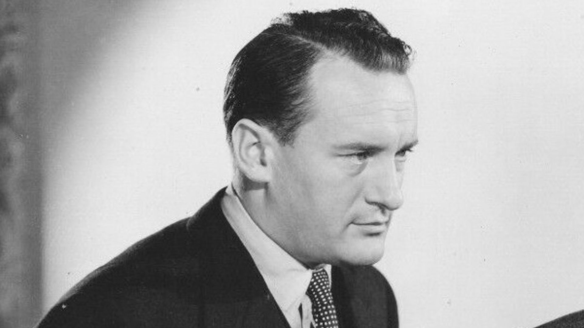 George Sanders, Robert Montgomery & Ingrid Bergman in American psychological thriller film noir Rage in Heaven (1941). No copyright notice.
