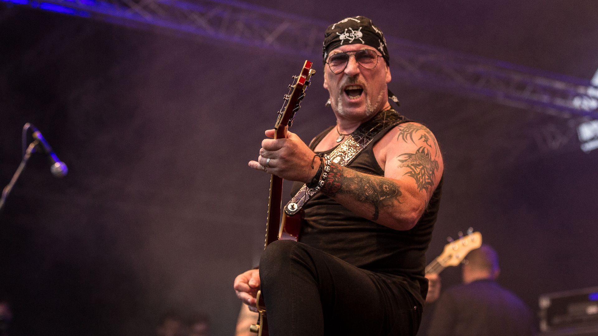 The British heavy metal band Venom Inc. at Metal Frenzy 2019 in Gardelegen/Germany.
