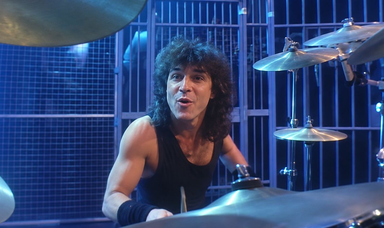 Screenshot from Rock You Like a Hurricane, Harvest Records (1984)