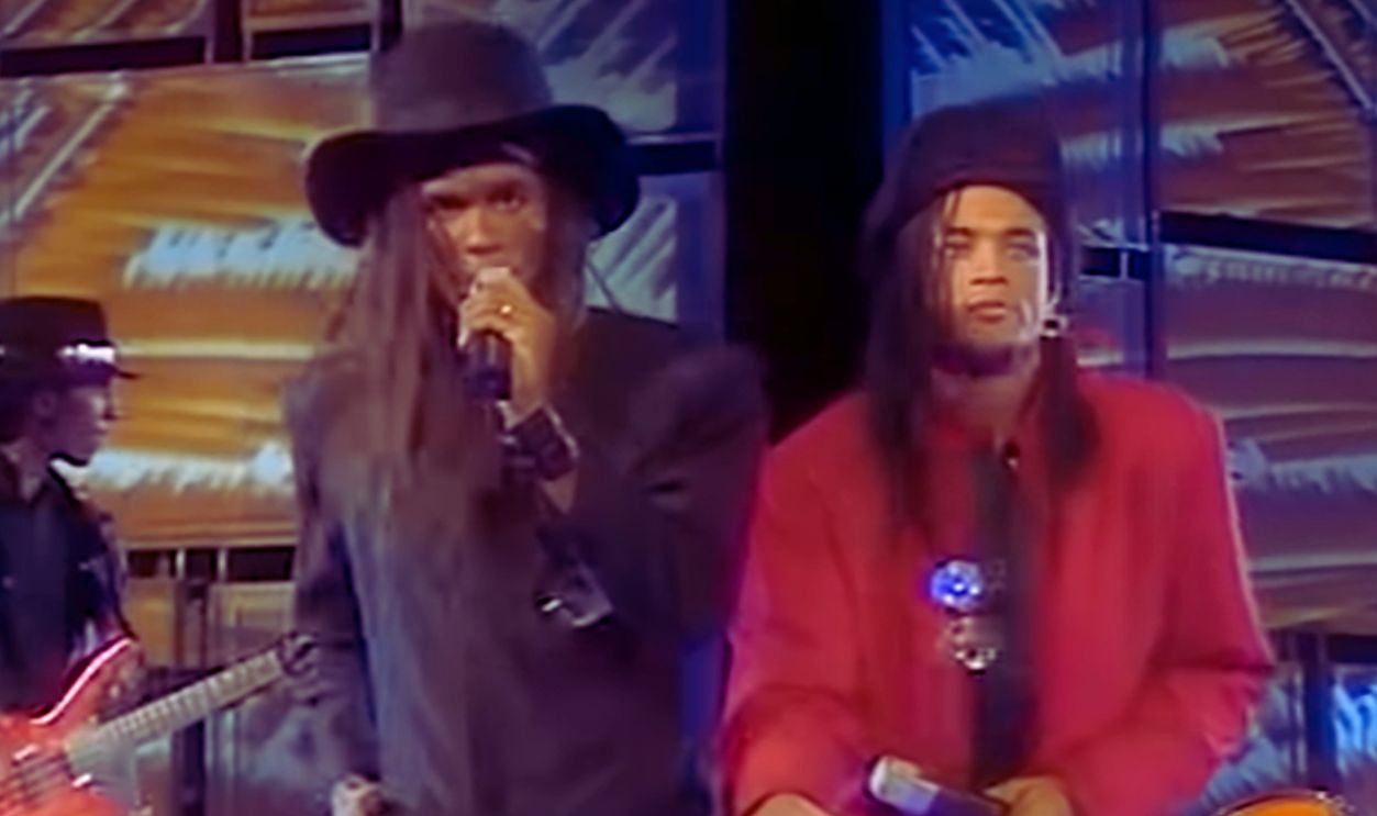 Screenshot from Girl You Know It’s True (1989)