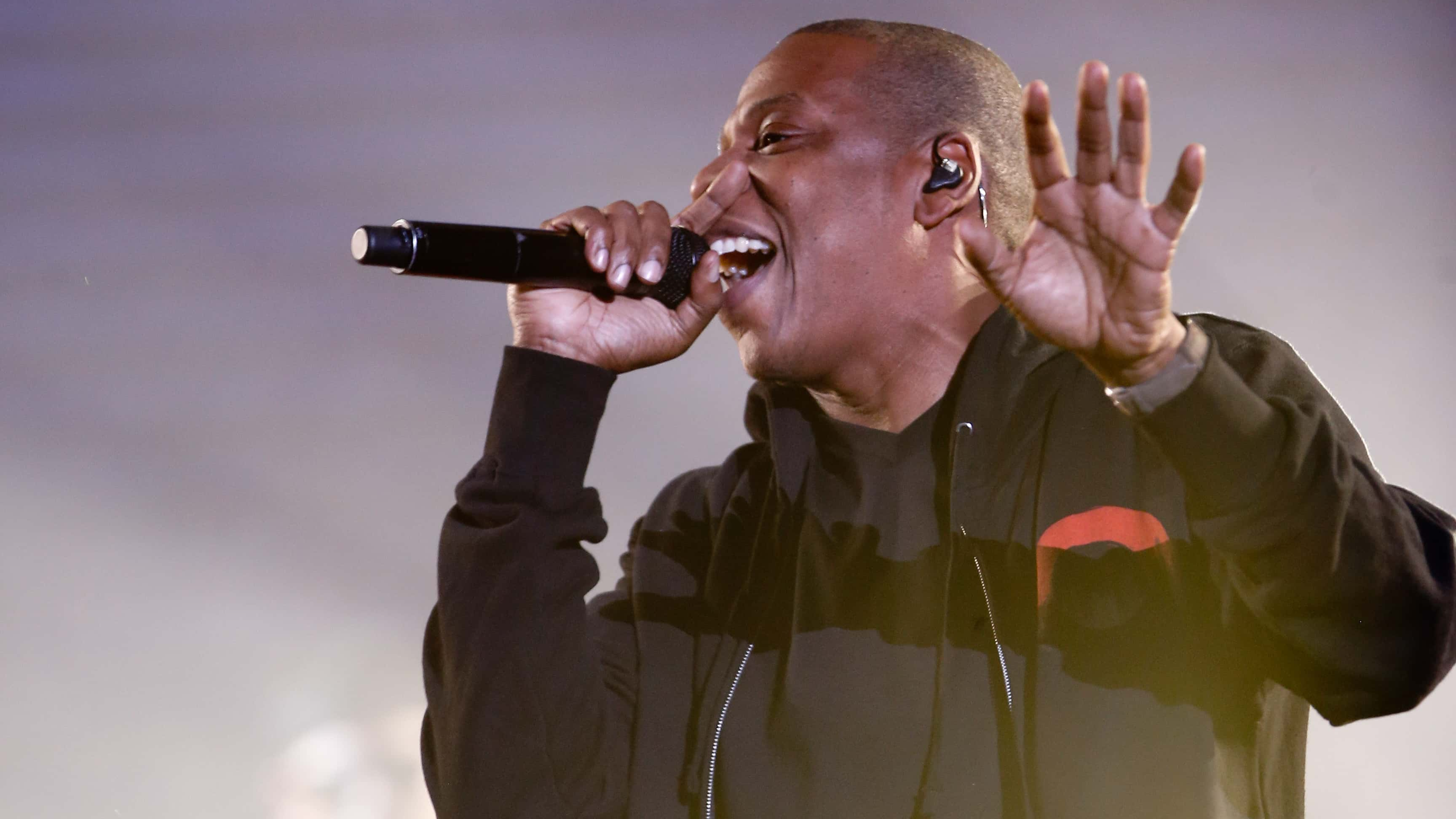 Rapper Jay-Z performs onstage at the 2014 Global Citizen Festival to end extreme poverty by 2030 in Central Park on September 27, 2014 in New York City.