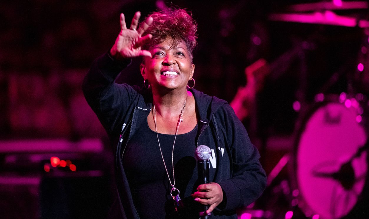 HOLLYWOOD, CALIFORNIA - AUGUST 31: Anita Baker performs with Lalah Hathaway during Future X Sounds Concert at John Anson Ford Amphitheatre on August 31, 2019 in Hollywood, California.