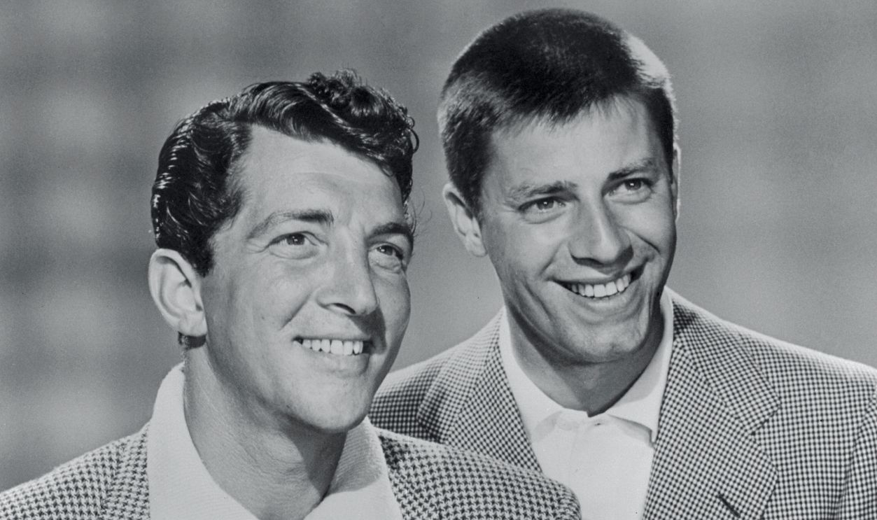 Portrait of Performers and Members of Rat Pack Dean Martin and Jerry Lewis