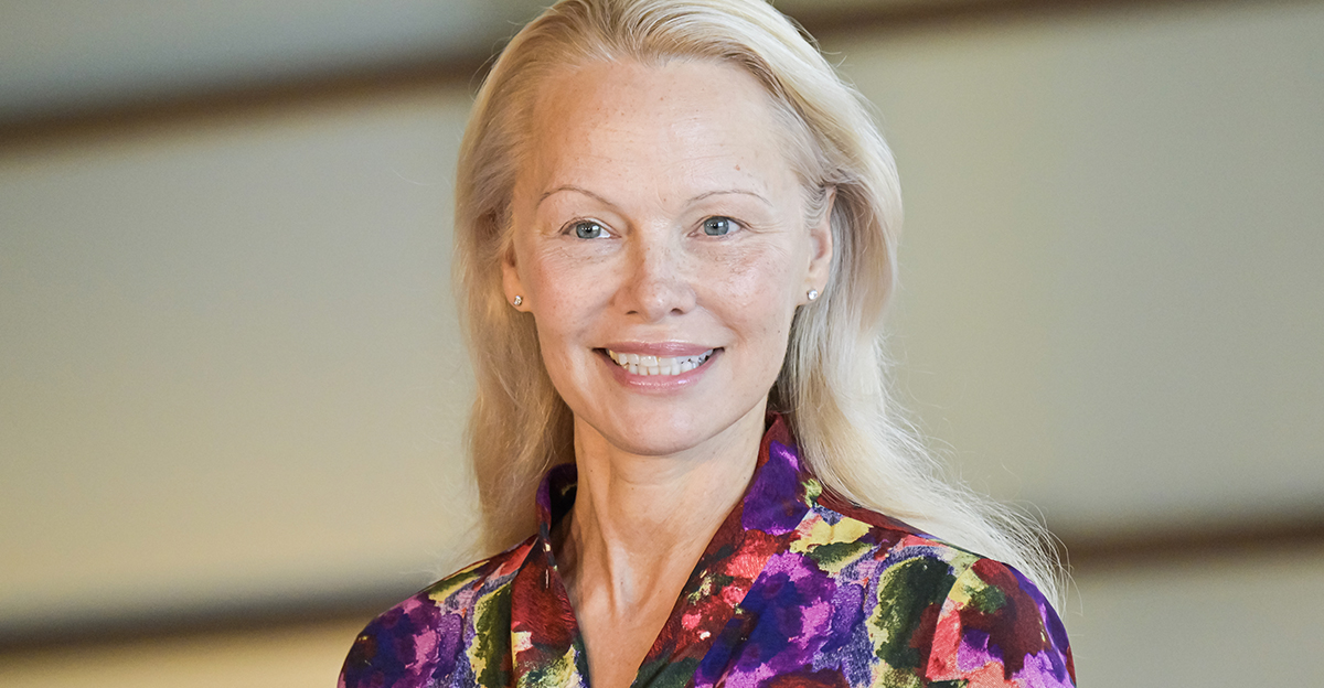 Pamela Anderson at a 