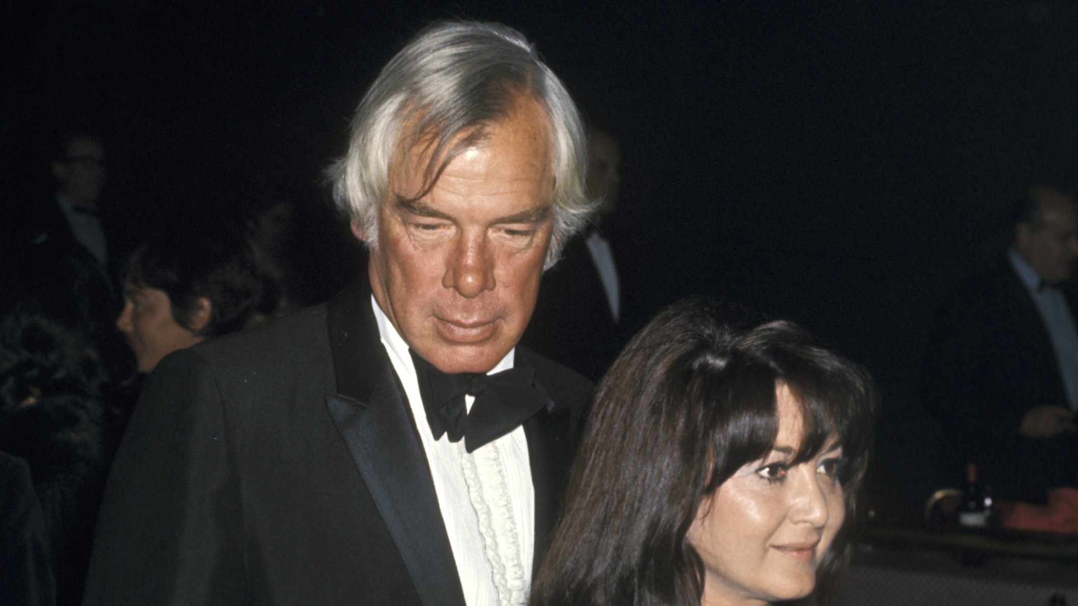Lee Marvin and Michelle Triola during 27th Annual Golden Globe Awards