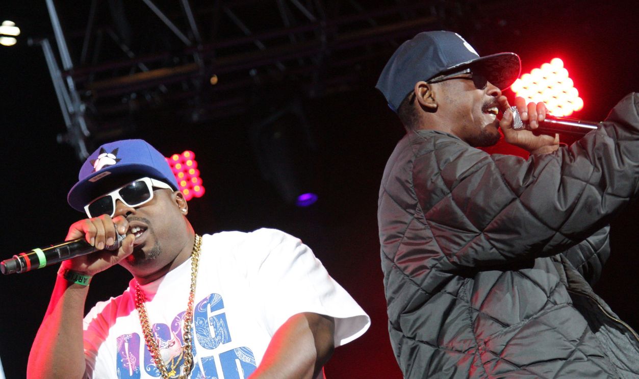 Music artist Daz Dillinger and Krupt of the group Tha Dogg Pound performed during How The West Was Won Live In Concert at Irvine Meadows Amphitheatre on October 14, 2016 in Irvine, California.