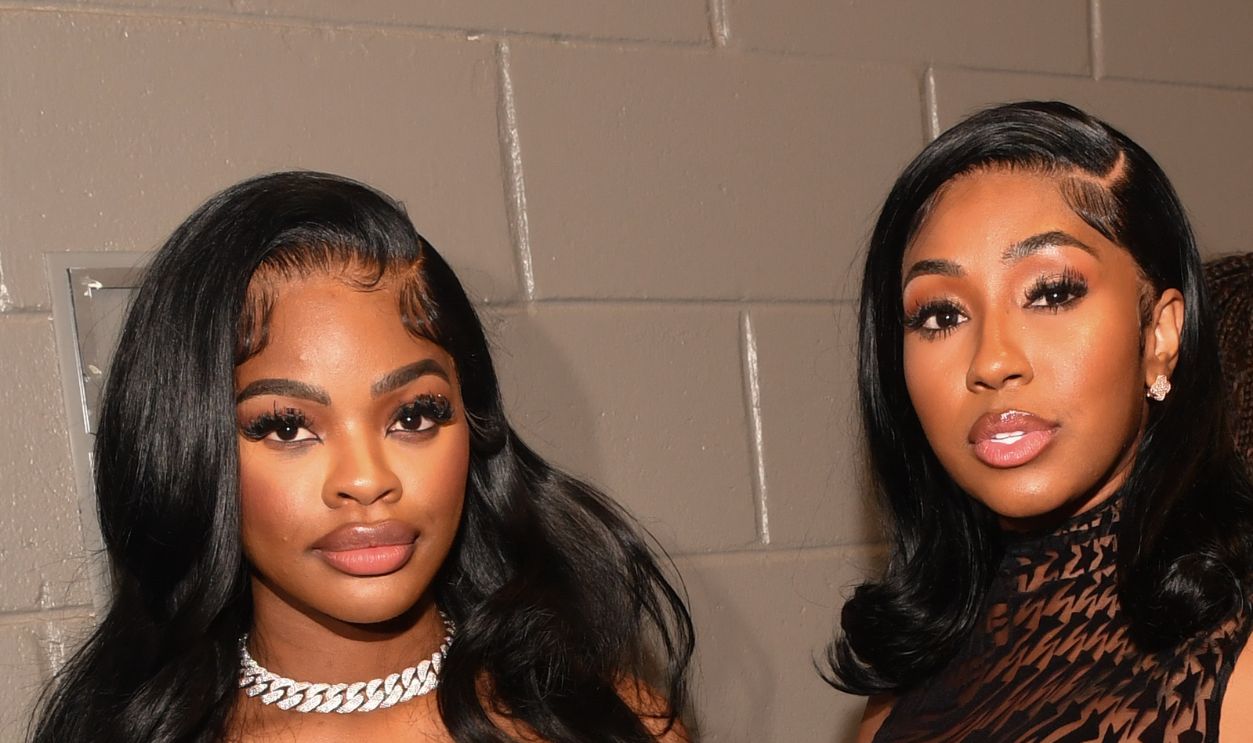 The City Girls backstage during