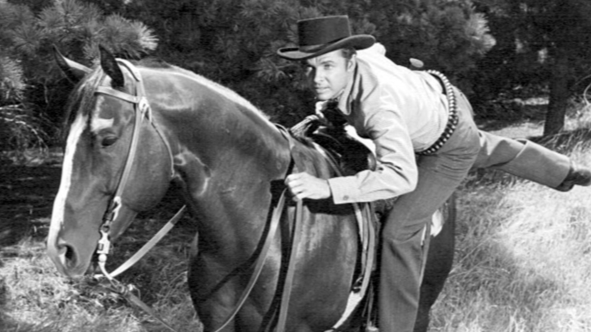Photo of Audie Murphy as Whispering Smith from the television series of the same name.