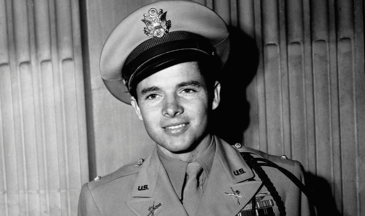 Getty Images - 615312926 - Lieutenant Audie Leon Murphy (1924-1971) was the most-decorated soldier of World War II. He is credited with turning back a German attack single-handedly in January of 1945. He was awarded 37 medals and decorations, including the Medal of Honor. After the war he acted in several movies, including one based on his autobiography. He died in a plane crash.