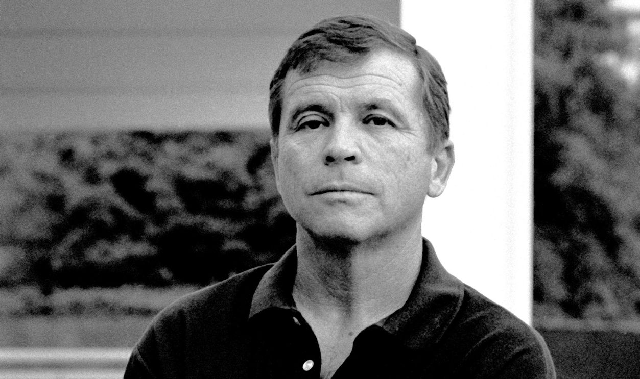 Portrait of American actor Tom Laughlin (1931 - 2013) as he poses during a photo shoot at his home, Los Angeles, California, November 8, 1985.