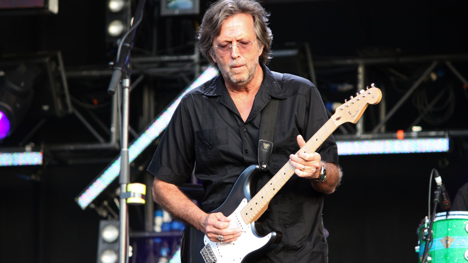 The legendary Eric Clapton playing live at the Hard Rock Calling concert on June 28, 2008 in Hyde Park, London