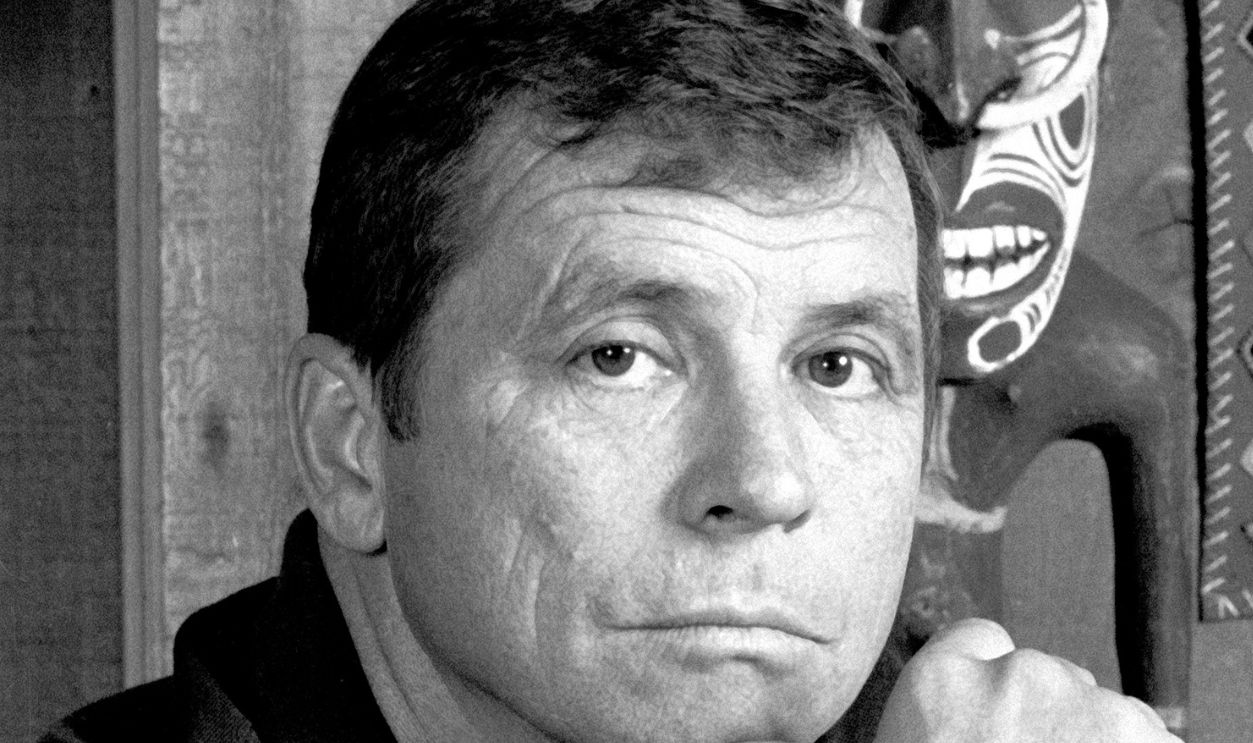 Portrait of American actor Tom Laughlin (1931 - 2013) as he poses during a photo shoot at his home, Los Angeles, California, November 8, 1985.