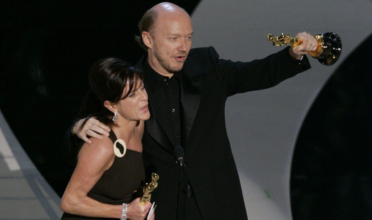 57006014 Canadian director Paul Haggis (R)