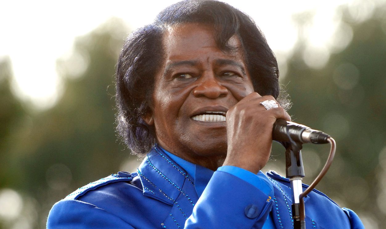 James Brown performs at 