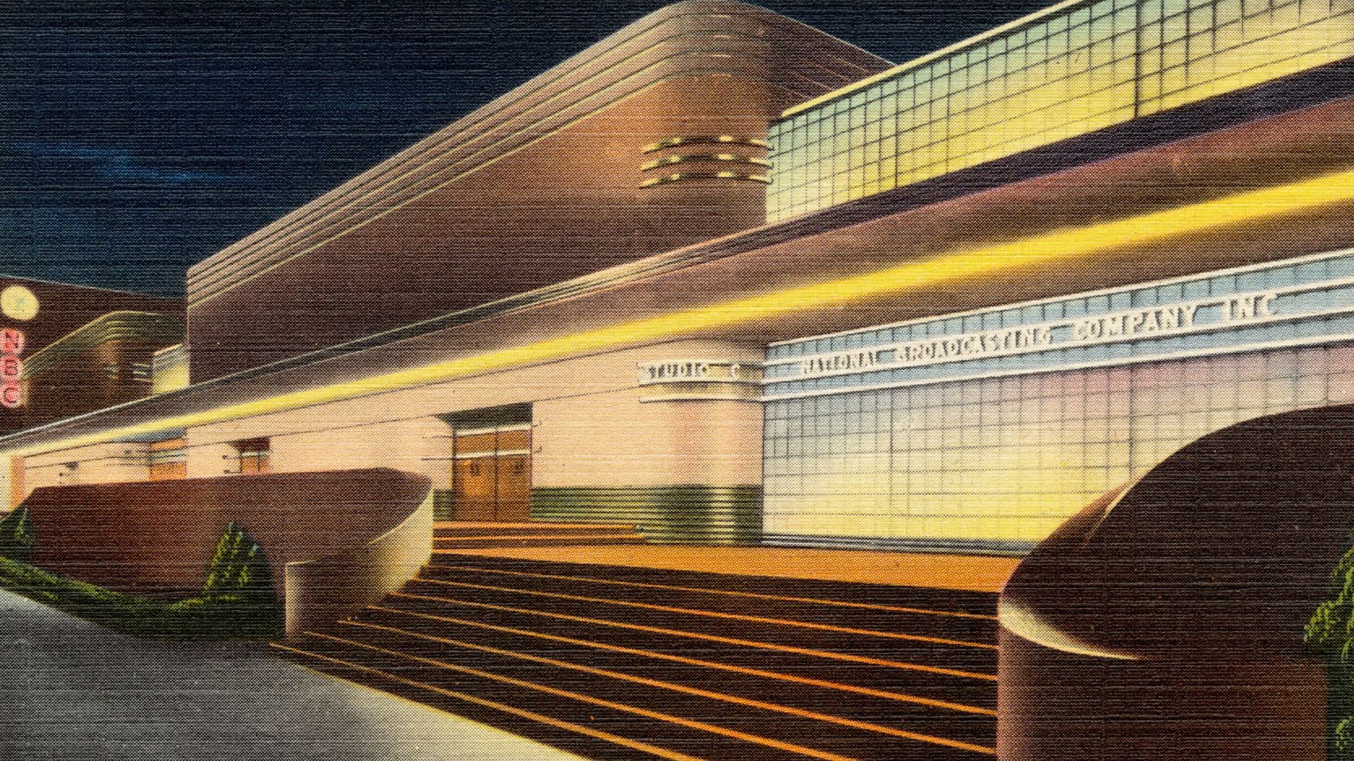 File:Studio of National Broadcasting System, at night, Radio City, Hollywood, Calif (67295).jpg