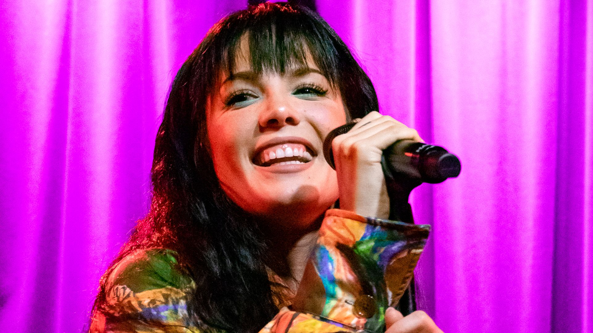 Halsey performing live at the Grammy Museum in Los Angeles on 09/23/2019.